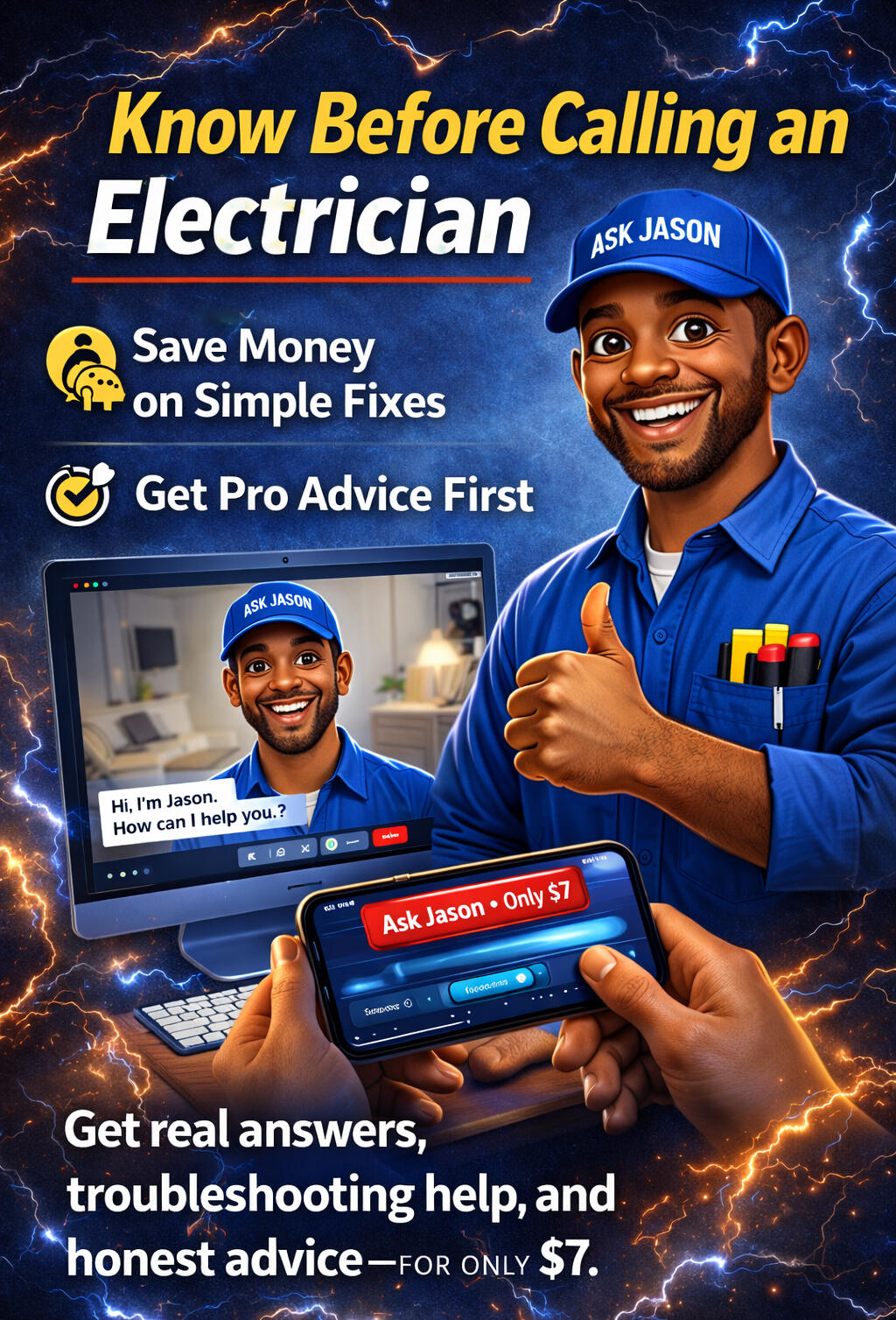 Ask Jason Electrical Friendly Neighbor electrician Jason providing electrical guidance